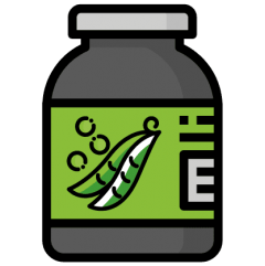 ilustração de suplemento de proteína